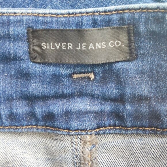 Silver Jeans Suki Short denim blue women's size W28/L4 - Picture 3 of 14